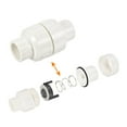 thumbnail image 4 of Unique Bargains 25mm ID Slip Fin Connecteur en Ligne PVC Clapets Anti-Retour Blanc, 4 of 5