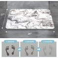 thumbnail image 5 of Bath Mat Rug Super Absorbent Quick Dry Thin Bathroom Rugs Fit Under Door Non Slip Rubber Backed Bathroom Floor Mat for in Front of Bathtub Sink Shower (17"x24", Grey Marble), 5 of 6