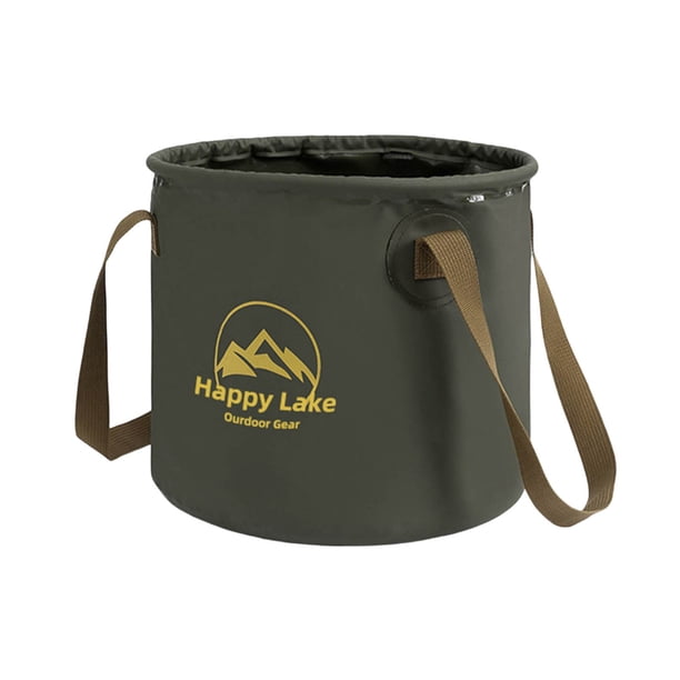 Cubo plegable portátil de 5,3 galones: utilice el cubo plegable para actividades al aire libre, senderismo, acampada, jardinería y pesca.