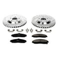 thumbnail image 3 of PowerStop Front Z23 Evolution Sport Carbon-Fiber Ceramic Brake Pad and Drilled & Slotted Rotor Kit Fits: CADILLAC CHEVROLET Select Models K1559, 3 of 10
