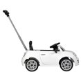 thumbnail image 3 of Best Ride On Cars Fiat 500 Poussette Blanche Push Car, 3 of 6