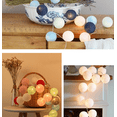 thumbnail image 5 of Thai Cotton LED String Lights, USB Battery Box, Courtyard Outside Bedroom Cabinet Window, Christmas Decoration Lights (Macaron [USB Type Always On] 3 Meters 20 Lights), 5 of 5