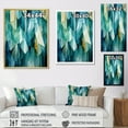 thumbnail image 4 of Designart "Tessellations In Teal" Abstract Shapes Floater Framed Canvas Prints, 4 of 5