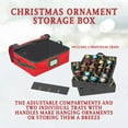 thumbnail image 5 of Hold N' Storage Underbed Christmas Ornament Storage Container Box Fits Up to 48-3”, Red, 5 of 9