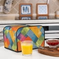 thumbnail image 6 of Toasting Machine Cover 4 Pieces 12.4×10.6×8.3in Dust-Proof Explosion-Proof Waterproof And Wear-Resistant Hollow Bottom Gray Tie-Dye Background Rainbow Colors_1, 6 of 7