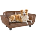 thumbnail image 2 of Sofa for Pets Foldable PU Leather Cover Dog Bed, Small & Large Animals, 2 of 9