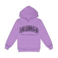 thumbnail image 1 of GDREDA Sweat à Capuche pour Filles Imprimé Lettre Décontracté pour Enfants Violet,140, 1 of 3
