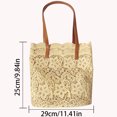 thumbnail image 3 of Bolsa De Hombro Bolso de mano para mujer, bonito bolso coreano Mori de encaje para axilas, bolso de compras tipo cubo Ehuebsd Para Estrenar, 3 of 3