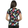 thumbnail image 2 of Tooniforms Women Scrubs Top, V-Neck, TF638, S, Cookie Mix, 2 of 7