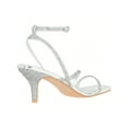 thumbnail image 3 of Womens Ankle Strap Sandal Heels Low Kitten Heel Square Toe Strappy Heeled Sandals, 3 of 4