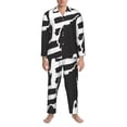 thumbnail image 3 of Fotbe Memorial Day1 Pattern Long Sleeve Pajama Set for Men,Sleepwear Set,2-piece Loungewear Set,Soft PJs Comfy Nightwear with Pockets-Large, 3 of 7