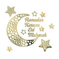 thumbnail image 6 of Ramadan Kareem Stickers Decorations Wall Eid Mubarak For Home Eid Al Adha Moon And Star Decal Islamic Mirror Decor Sign Clings Bedroom Front Room Crescent Crystals Art, 6 of 7