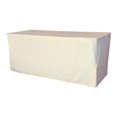 thumbnail image 1 of LA Linen TCpop-fit-96x30x30-IvoryP25 2.77 lbs Nappe en Popeline de Polyester Équipée&44; Ivoire, 1 of 4