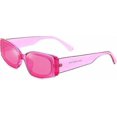 thumbnail image 1 of Rectangle Sunglasses for Women Men Retro Chunky Y2K Sunglasses Rectangular 90s 00s sunglasses Pink, 1 of 4