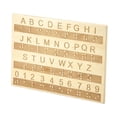 thumbnail image 3 of Tablero de Braille de madera con mayor práctica de dots instrumentos de entrenamiento de diapasón portátil fácil para estudiantes principiantes, 3 of 9