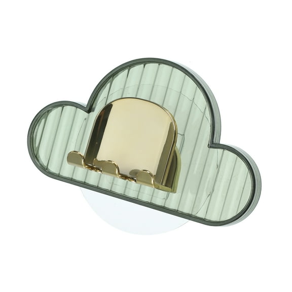 Vocoste Wall Mounted Toothbrush Holder Hanging Toothbrush Holder Green 4.33"x2.56"