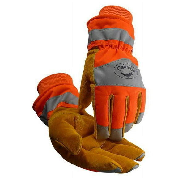 Caiman Cold Protection Gloves,M,Hi-Vis Orng,PR 1353-4