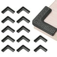 thumbnail image 1 of Uxcell Protecteurs d'Angle 12 Pcs Protecteurs d'Angle de Table Garde d'Angle de Meuble et Pare-Chocs de Bords (Noir), 1 of 6
