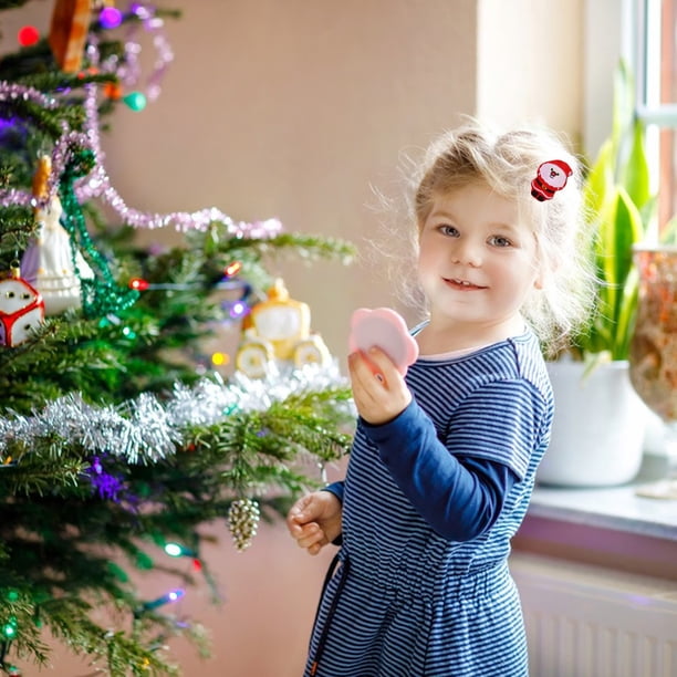 ¡No Te Lo Pierdas!, Serie navideña Pinza para el cabello Accesorio navideño para el cabello Pinza linda para niños Accesorio para el cabello de reno y muñeco de nieve Akmoler