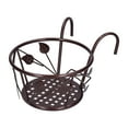 thumbnail image 3 of Hanging Flower Pot Rack,Hanging Flower Pot Rack Railing Planters Basket Hanging Flower Basket Built to Last, 3 of 14