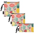 thumbnail image 2 of Dailycode Reusable Ziploc Bags Leakproof Sandwich Snack Freezer Bags Pineapple Watermelon Orange 3 pack, 2 of 7