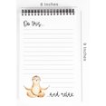 thumbnail image 2 of Inkdotpot To Do List Notepad 6 X 9 Paper Stationery, Sloth Spiral Notepad Daily Checklist- Motivational Organizer Planner List Pad- Notepad Tear Off (50 Sheets), 2 of 5