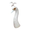 thumbnail image 3 of jifeng Mannequin Paon Tête Décorative Fête Élégante Tête d'Animal Simulée Modèle Blanc 35 cm, 3 of 9