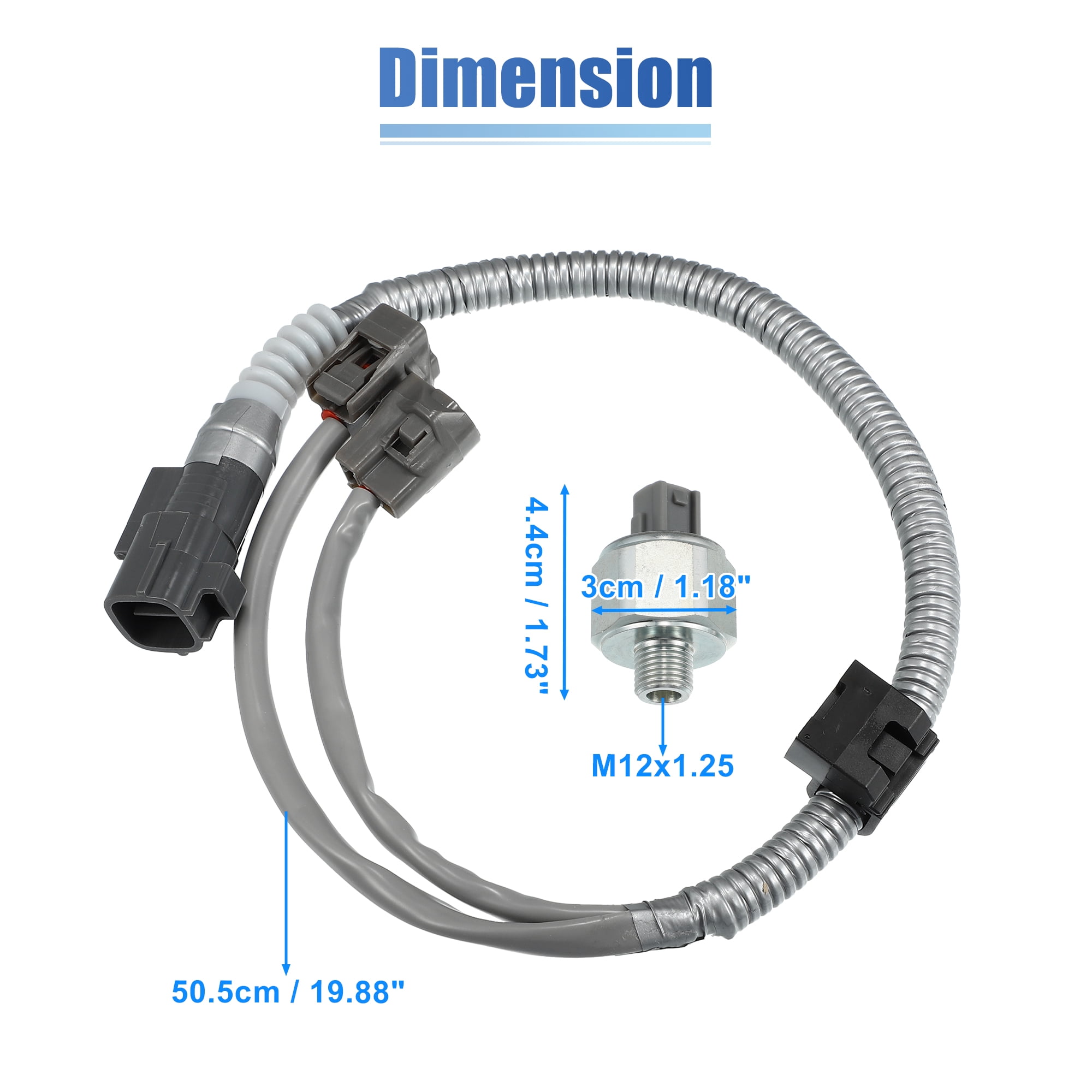Unique Bargains 1 Set 89615-12090 89615-12050 Car Engine Knock Detonation Sensor for Toyota Avalon 00-04