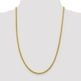 thumbnail image 2 of 14k Yellow Gold 3.45mm Semi-solid Wheat Chain Necklace 20" - with Secure Lobster Lock Clasp, 2 of 5