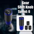 thumbnail image 2 of Unique Bargains 1 Set 6 Speed Pattern Universal Aluminum Modified Shift Knob for Cars with 3 Adapters M8 M10 M12 Blue, 2 of 7