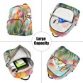 thumbnail image 5 of JIALIOU Mini Backpack Purse for Women Quilted Casual Daypack Small Travel Shoulder Bag, Watercolor Bird Tulip, 5 of 7