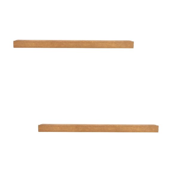 HOMEMAXS 2pcs Multi-use Household Wooden Display Rack Wall-mounted Vinyl Record Bracket Wood Magazine Pedestal