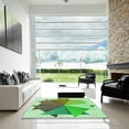 thumbnail image 7 of Ahgly Company Machine Washable Indoor Rectangle Transitional Green Onion Green Area Rugs, 8' x 10', 7 of 7