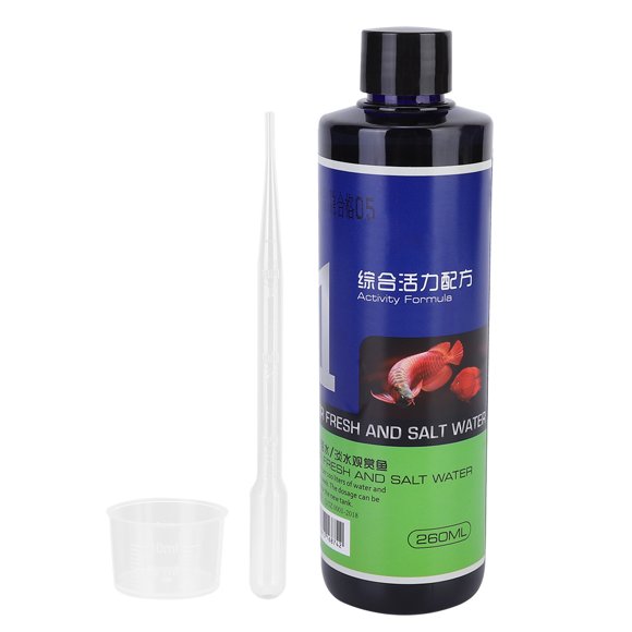 ZOUSSIQI Aquarium Water Quality Stabilizer Nutrition Fish Tank Comprehensive Vitality Formula 260ml CW7#1089