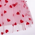 thumbnail image 3 of IBTOM CASTLE Toddler Kids Girls Butterfly Dress Sparkle Tulle Ruffle Sleeve Wedding Formal Birthday Pageant Shoot Dresses Pink Heart, 3 of 7