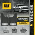 thumbnail image 2 of CAT Heavy Duty Pro Mud Flap, Dirt/Slush Protection, Night Reflectors 4 Piece Pack, 2 of 7