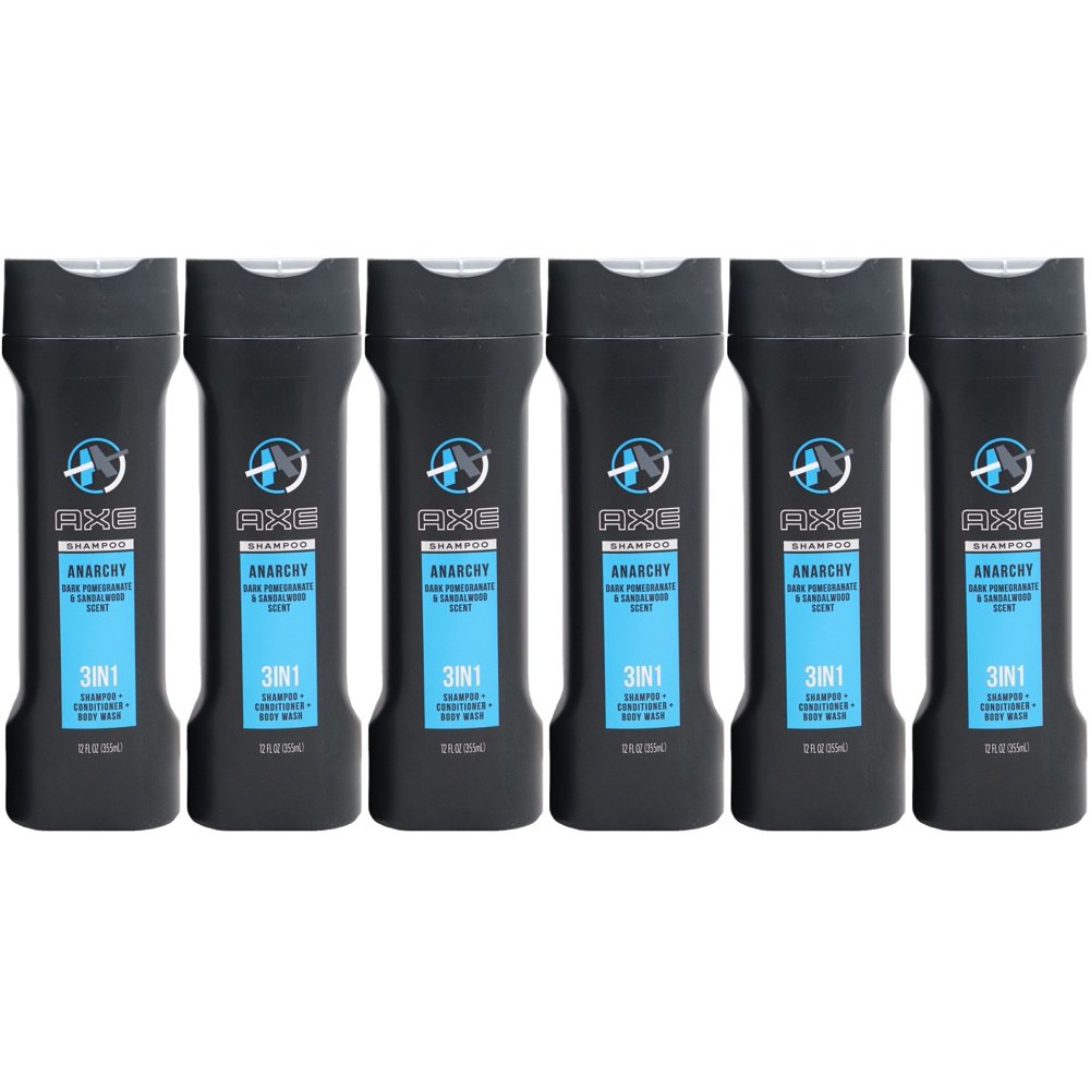 Axe Anarchy 3in1 Shampoo, Conditioner & Body Wash, Dark Pomegranate