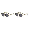 thumbnail image 4 of Dalazy 1/2/3/5 Rond à la Mode pour Femmes Élégant avec Lentille Polarisée Coussinets de Nez Réglables Lunettes Femmes C02 Boîte Vert Foncé 2 Pcs, 4 of 6
