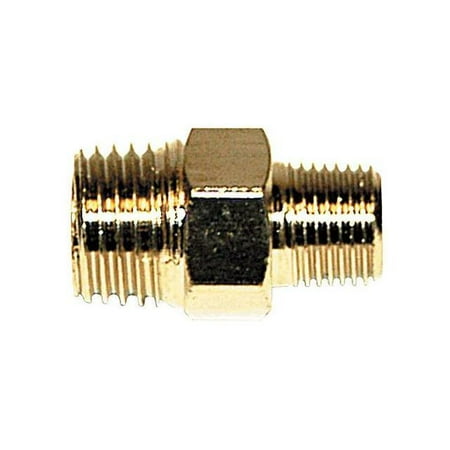 Viair 92811 Union Reducer Fitting 1/4 NPT Male Thread to 1/8 NPT Male Thread 1
