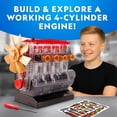 thumbnail image 2 of NATIONAL GEOGRAPHIC 4-Cylinder Engine Building Kit – 175+ Piece Working Model with Moving Parts, Clear Visible Engine Model, 2 of 6