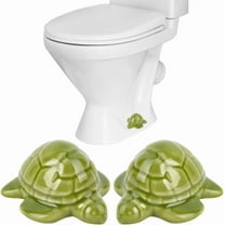 2 Pack Turtle Toilet Bolt Covers Ceramic Toilet Caps Olive Drab Sea Ocean Beach Coastal Animals Decorative Bowl Knob Cover Ornament