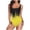 Yellow, variant on Womens Color Block Print One Piece Swimsuits women's one piece swimsuit tummy control 2026 Trendy
