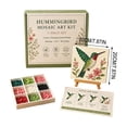 thumbnail image 3 of Cottage Garden Mosaic DIY Kit, DIY Flowers Glass Mosaic Craft Kit for Adults & Beginners, Handmade Glass Mosaic Craft Kit, Garden Art, Handmade Home Decor, Handcraft Gift for Women（Hummingbird）, 3 of 6