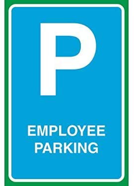 12x18 6 Pack Employee Parking Print Notice Large Parking Lot Office Work School Business Sign Aluminum Metal 