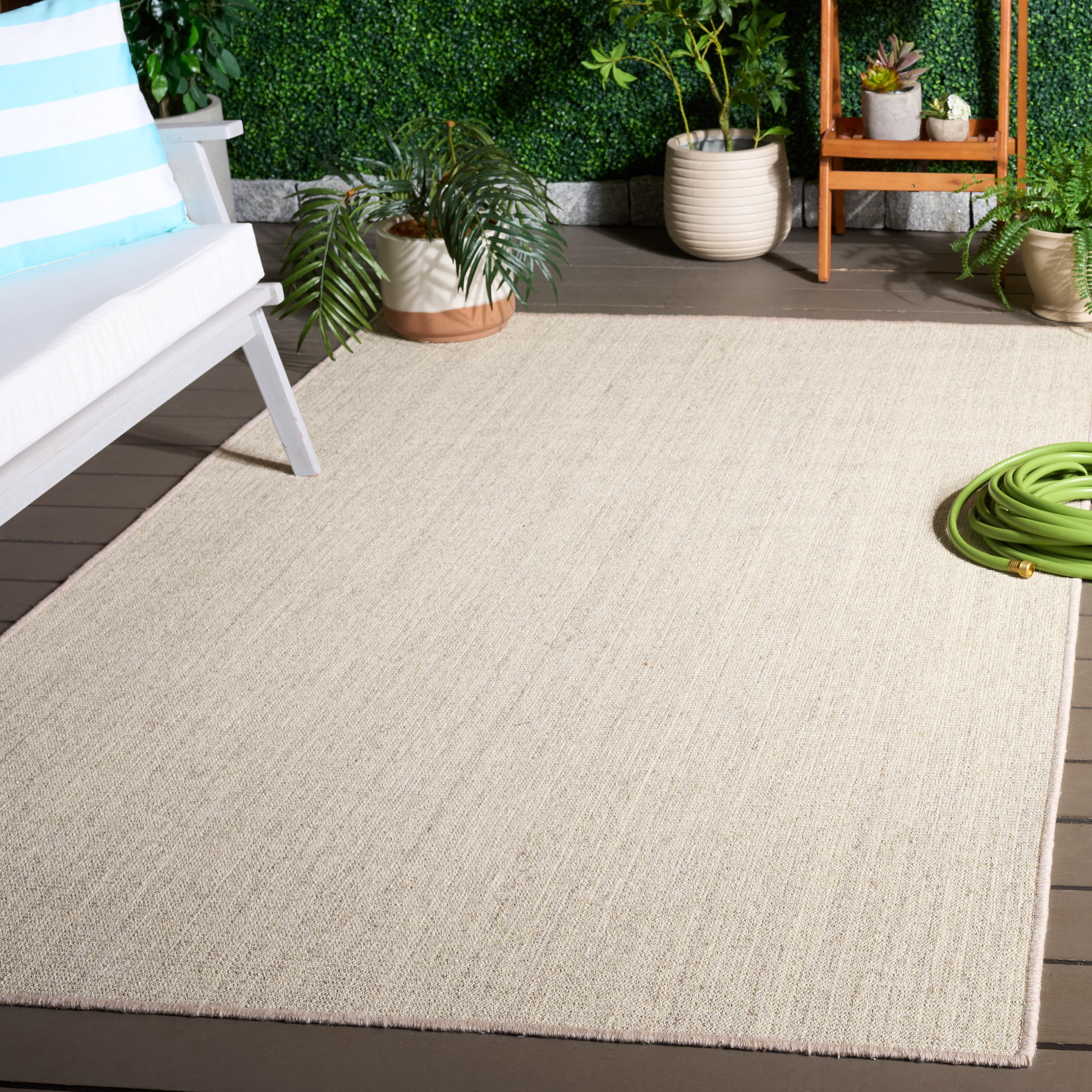 Safavieh Natural Fiber Callista Solid Area Rug, Marble/Gray, 4' x 6'