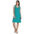 thumbnail image 4 of Inkmeso Sleeveless Plain Swing Dress For Women Knee Length A-line Summer Casual Wear, 4 of 7