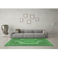 thumbnail image 3 of Ahgly Company Indoor Square Persian Emerald Green Traditional Area Rugs, 5' Square, 3 of 4