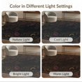 thumbnail image 7 of ODIKA 2'x3' Washable Throw Rug Black Gold Floral Design Elegant Botanical Motif with Moon for Hallway, Study Room, Non-Slip Low Profile, Flatwoven, 7 of 7