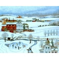 thumbnail image 2 of Bell, Bill 14x12 Black Ornate Wood Framed with Double Matting Museum Art Print Titled - PA Winter, 2 of 4