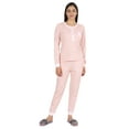 thumbnail image 2 of Inkmeso Womens Nightwear Pajamas Set Sleepwear Long Sleeve Top With Pant, 2 of 7